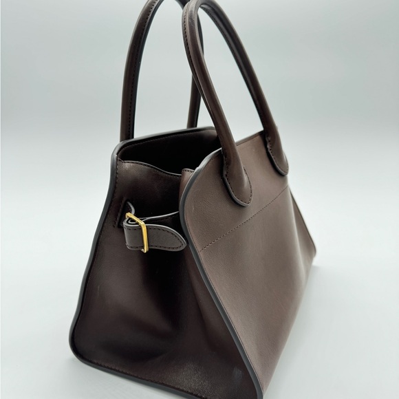 The Row Soft Margaux 10 Handle Bag Soft Brown Leather - Picture 2 of 14